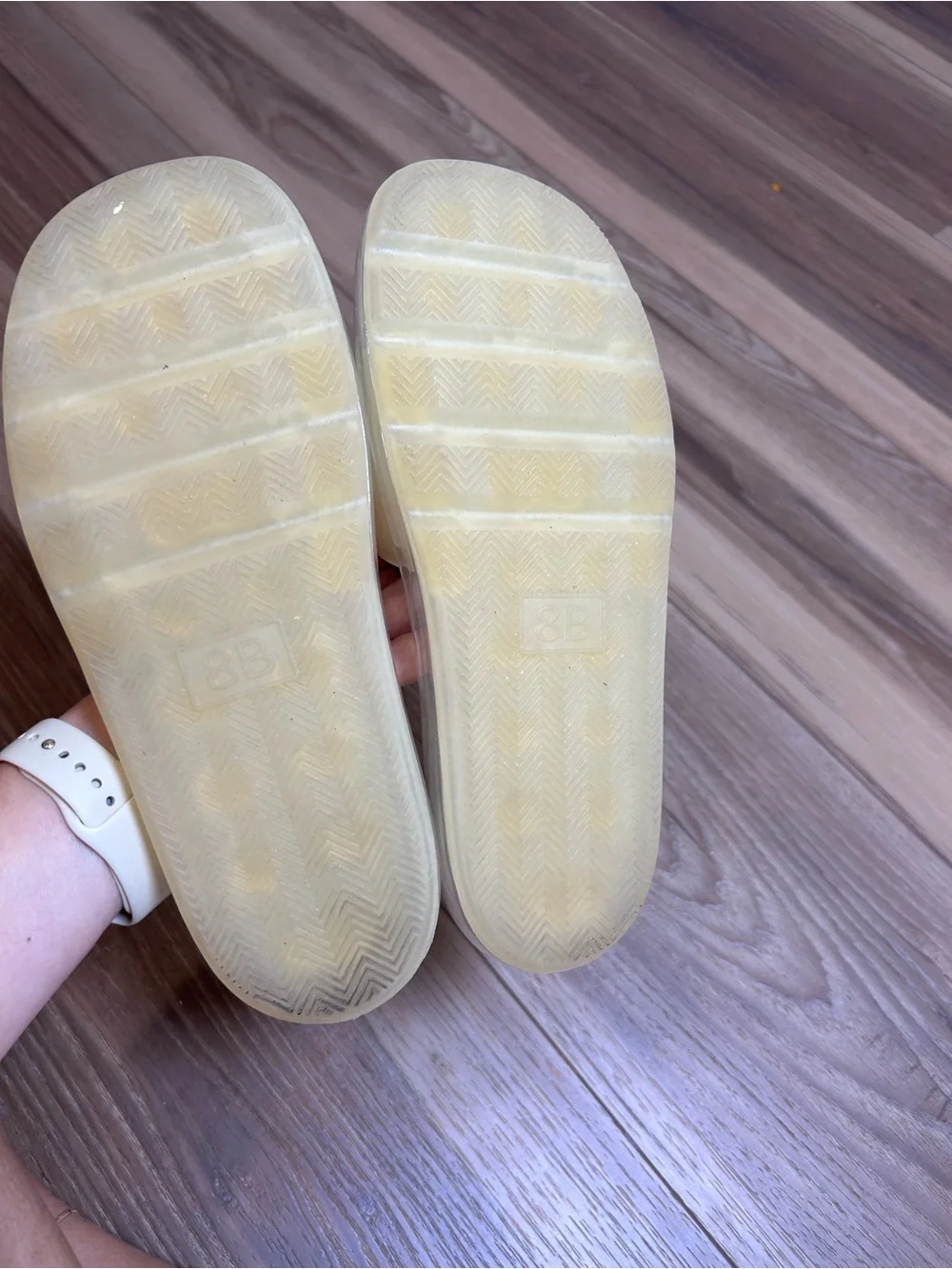 Tory Burch Bubble Jelly Slides ivory size 8 slip on sandals rubber Shopbop